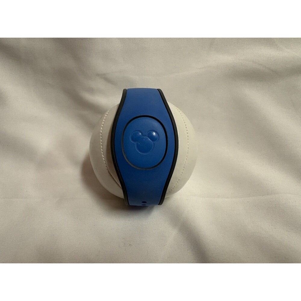 Disney World Parks Magic Band Blue Black Mickey Mouse Collector Untested